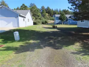 Here is the road off of Surf Street, property is up on the hill!