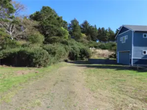 Keep going up this road to the property