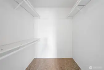 Large closet.