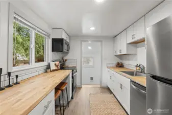 All new counters and appliances