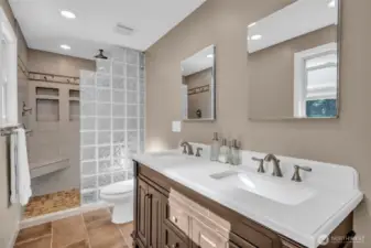 On-suite 3/4 bathroom.