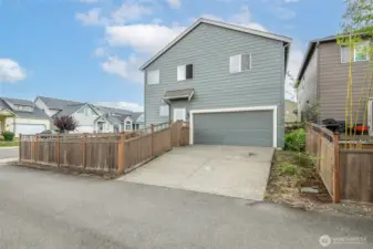 Rear Entry Attached Garage