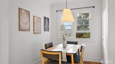 A true dining room - right off the kitchen, just where it belongs! The perfect spot to gather, linger, and enjoy every meal in comfort and style.