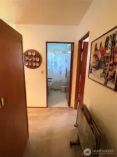 Hallway out of the primary Bedrrom