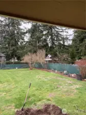 Backy yard Right Side