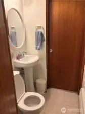 1/2 bath off the bedroom