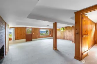 The daylight lower level.