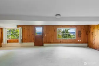 Facing straight east