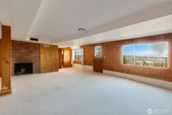 View of the rec room  from the SW corner