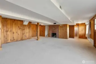 View of the rec room from the SE corner