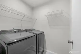 Full size washer and dryer included!