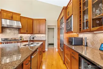 Need cabinet space?  This kitchen has plenty and more countertop space than you would typically see.