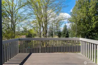 There are lovely views from every deck and outdoor space on the property