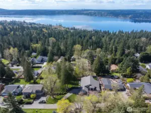 Privacy, custom features and oh, that view!  Lake Sammamish is this close.