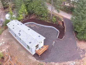 Aerial view of Home and Yard