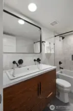 Fully remodeled bath