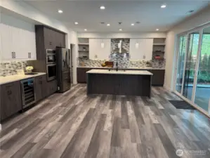 Exceptional Gourmet Chefs Kitchen with Plenty of room for a Formal Dining Table.