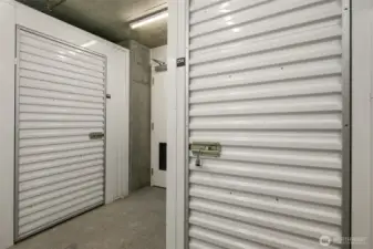 Private storage locker.