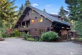 View of the Main House from the large circular driveway