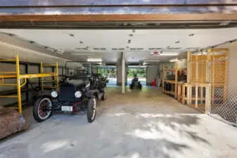 Interior of the drive thru garage/shop
