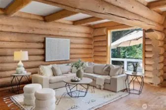 Just one corner of the expansive main floor living space