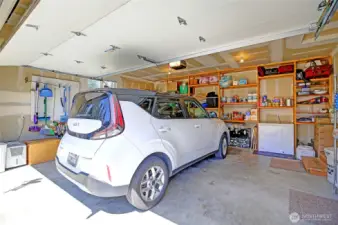 attached 2 car garage