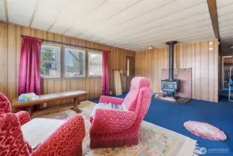 Living area with access to the covered patio