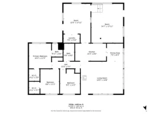 Floorplan with approximate measurements