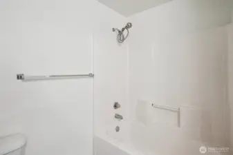 Good size bathroom.