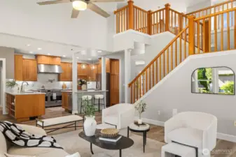 Living Room Open To Above