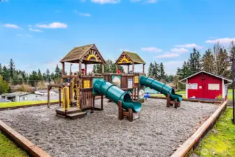 The community playground is located across the street!