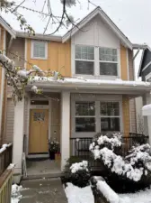 A winter wonderland, warm and cozy inside!