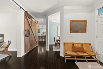 beautiful dark bamboo floors throughout