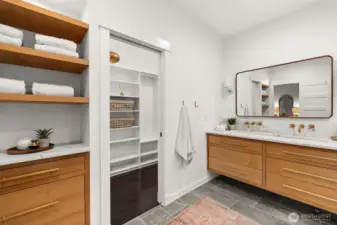 wall mounted faucets. custom plumbing and built-ins