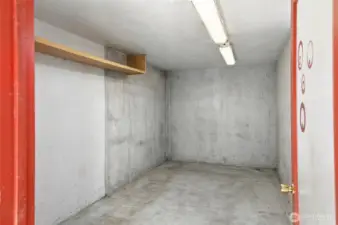 Interior of shed/shop virtually staged without belongings to highlight the available space.