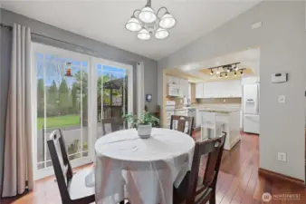 Dining area leading out to the deck