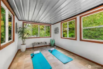 Enclosed deck off Bedroom 2