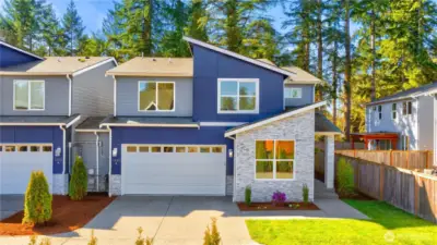 2 car garage and parking in front.