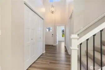 Sophisticated soaring high ceilings with brilliant light