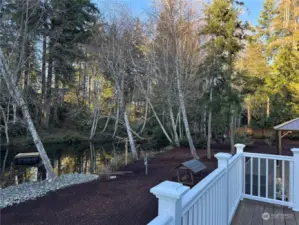 deck overlooking lake