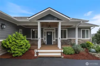 Spacious front porch to soak in the tranquility.