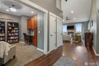 Entry way on the main level.