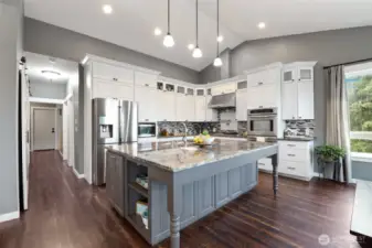 Eat at island offers more space for guests.