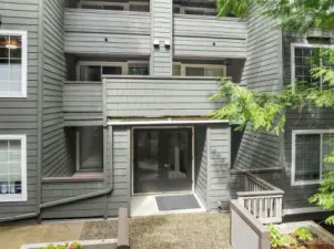 Front side of "F" building.