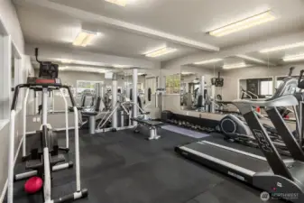 Community workout room.