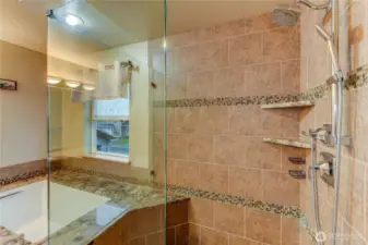 Primary Shower-providing both comfort and luxury in your own private haven.