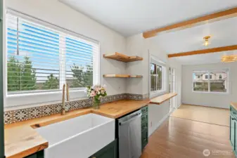 All Natural Cork Flooring in Kitchen