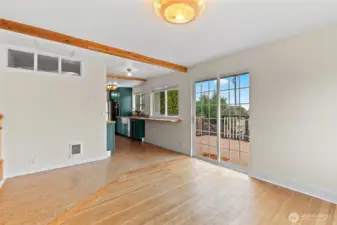 Doors to Deck and Backyard