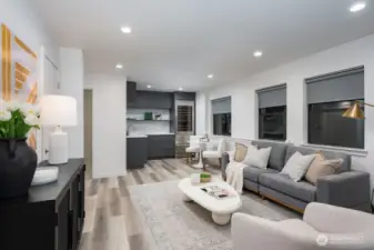 Full lower level  4th bedroom/ADU with bath and kitchen