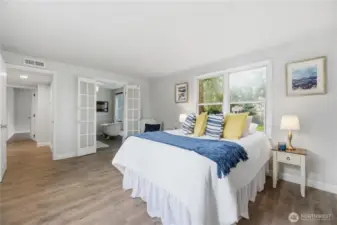 Primary bedroom with en suite bath